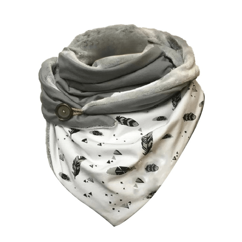 Padded warm printed shawl scarf, view 29 - MRSLM