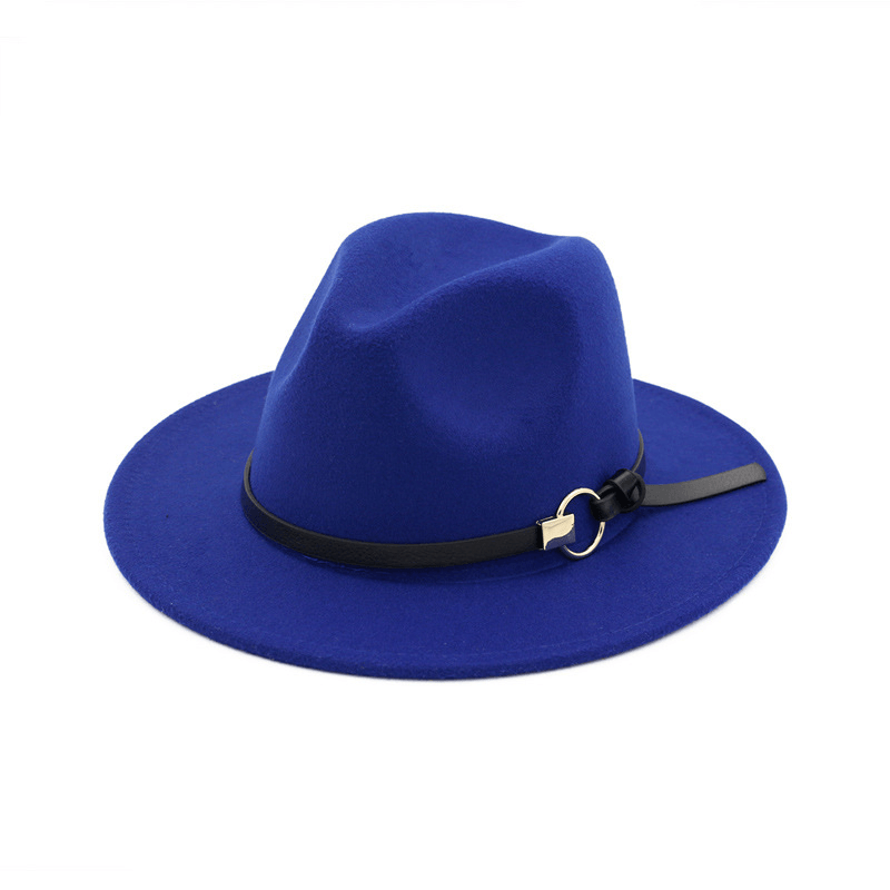 Wool felt jazz hat with belt, view 16 - MRSLM