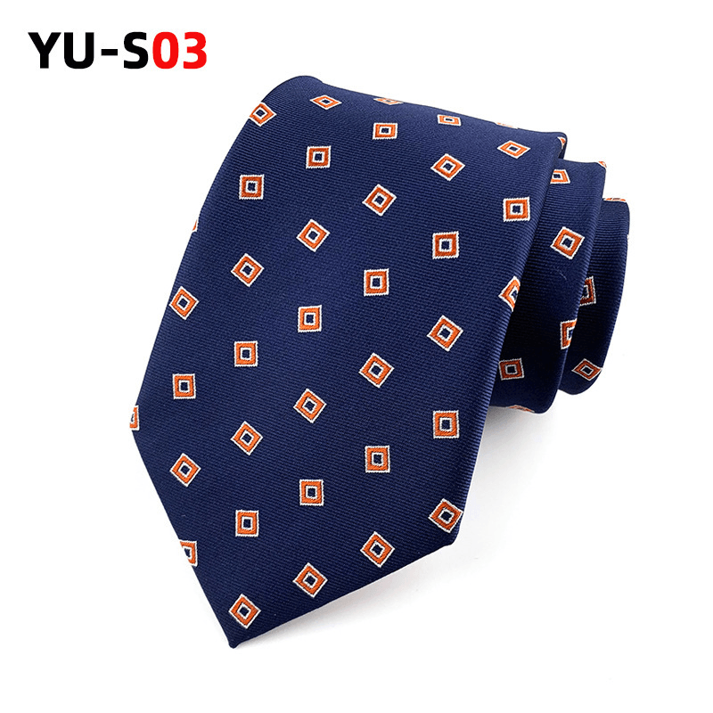 Men's retro jacquard tie, view 4 - MRSLM