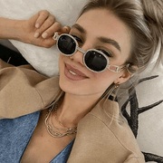 diamond-studded steampunk sunglasses - MRSLM