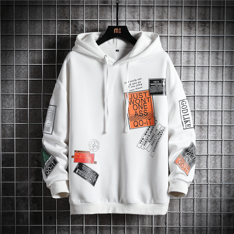 Hooded Fleece Printed Sweatshirt - MRSLM