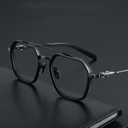 retro double beam glasses frame, view 3 - MRSLM