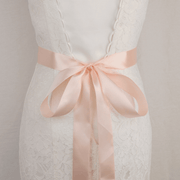 rhinestone bridal belt with bow, view 5 - MRSLM