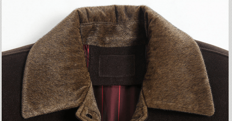 Men's medium-long lapel wool coat, view 7 - MRSLM