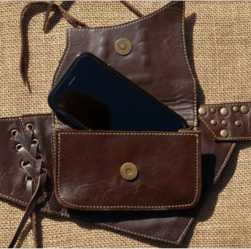 Renaissance PU leather belt bag, view 4 - MRSLM