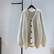 women's knitted poncho sweater coat - MRSLM