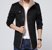 men's slim fit woolen coat - MRSLM