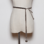 women's braided metal waist chain, view 3 - MRSLM