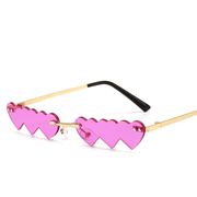Women's metal rimless sunglasses, view 3 - MRSLM