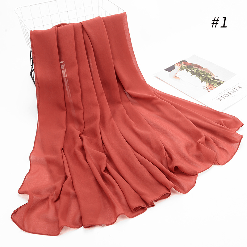 women's chiffon hijab headscarf, view 6 - MRSLM