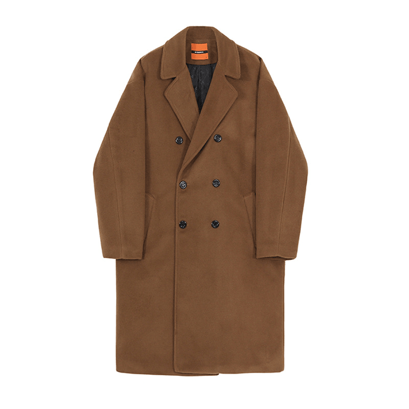 men's mid-length double-breasted coat, view 5 - MRSLM