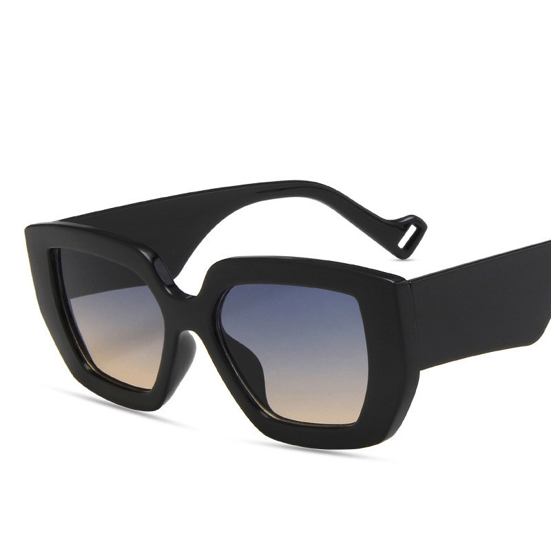 retro polygon contrast sunglasses, view 8 - MRSLM