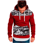 christmas fawn hooded slim sweatshirt, view 4 - MRSLM