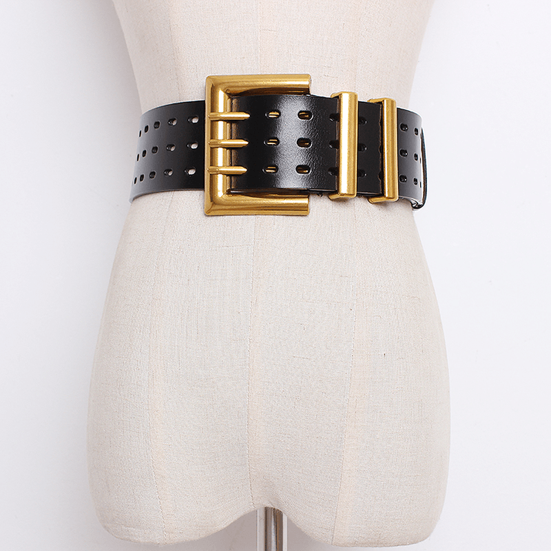 women's solid color wide belt, view 12 - MRSLM