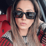 women's bright black square sunglasses, view 9 - MRSLM
