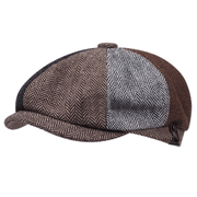 retro linen newsboy beret, view 11 - MRSLM