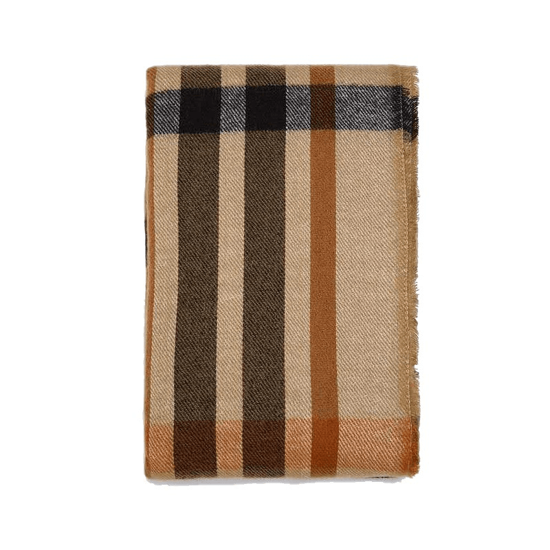 striped camel dual-use scarf, view 3 - MRSLM