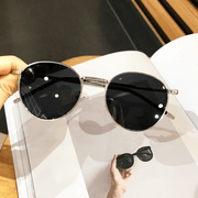Round polarized metal sunglasses, view 3 - MRSLM