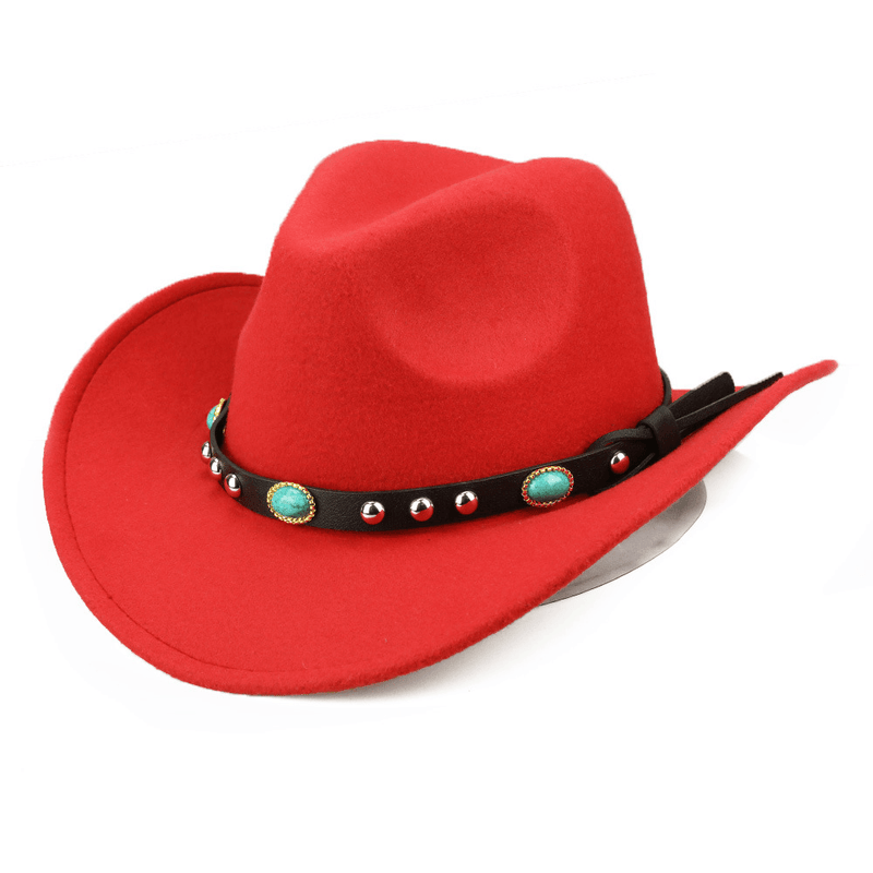 Felt jazz hat with rivet and curled edge, view 7 - MRSLM