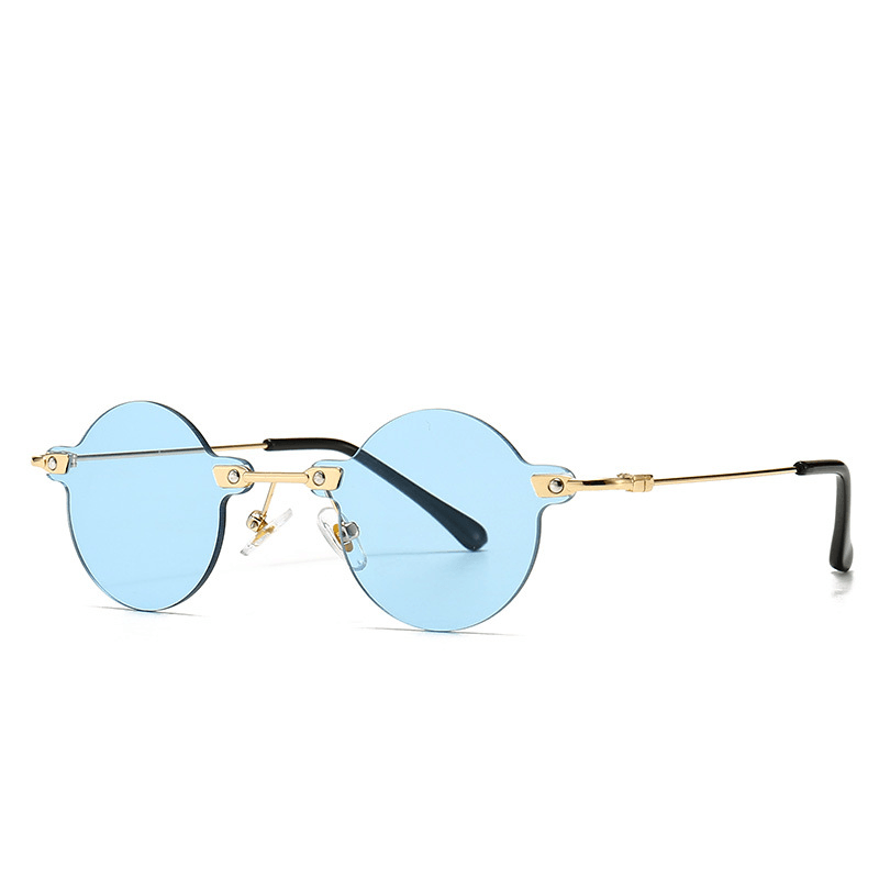retro square narrow street fashion sunglasses, view 3 - MRSLM