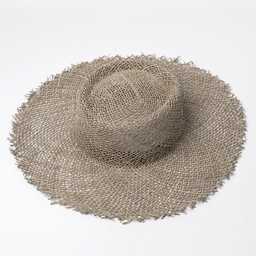 women's breathable straw beach sun hat - MRSLM