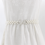 women's rhinestone pearl waist chain, view 6 - MRSLM