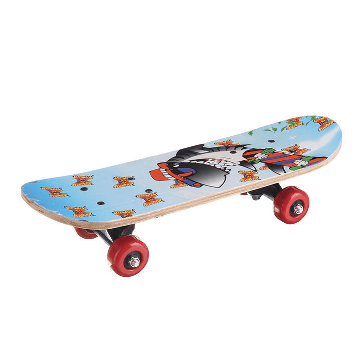 17Inch 7-Layer Children Skateboard Chinese Maple Decoration Boards Light Wooden Double Rocker Skatebooards - MRSLM