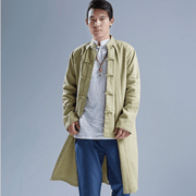 men's loose flax windbreaker, view 4 - MRSLM