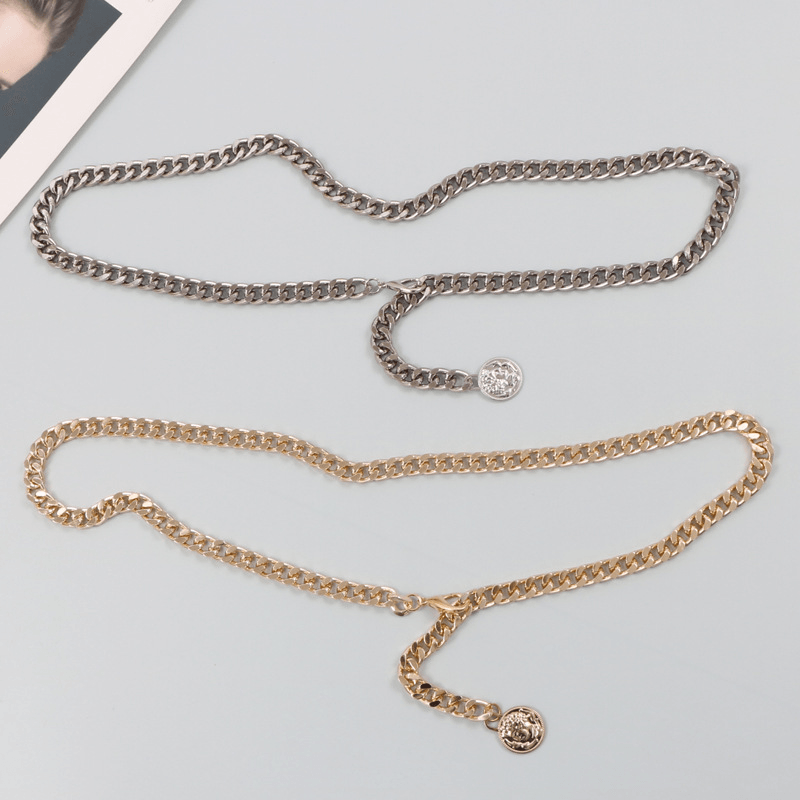 simple metal waist chain, view 6 - MRSLM