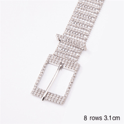 womens shiny alloy rhinestone belt, view 7 - MRSLM