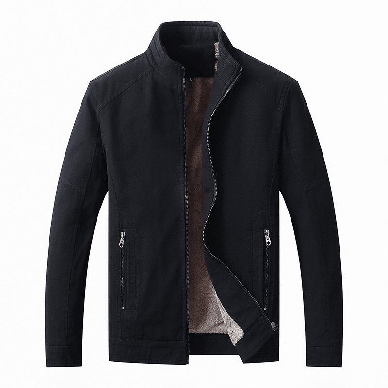 stand-up collar zip jacket, view 2 - MRSLM
