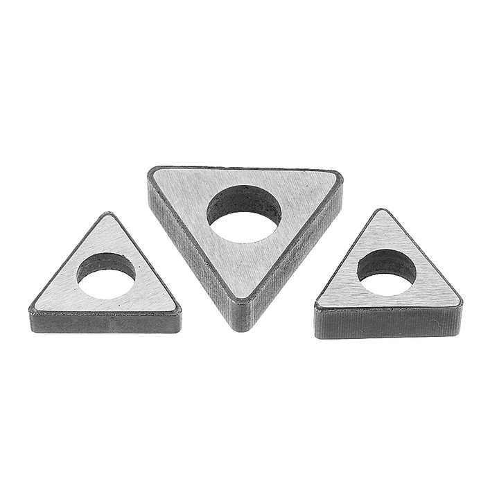 Drillpro 10Pcs Carbide Shim Accessories Cutter Pad MT1603/MT1604/MT2204 for CNC Lathe Turning Tool TNMG16 TNMG22 Inserts - MRSLM