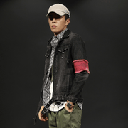 mens loose denim tooling jacket, view 3 - MRSLM