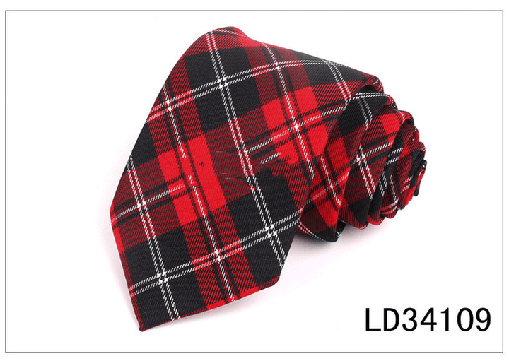 Plaid Series 7Cm Mens Suit Accessories - MRSLM