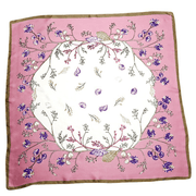 women's small square floral scarf, view 13 - MRSLM
