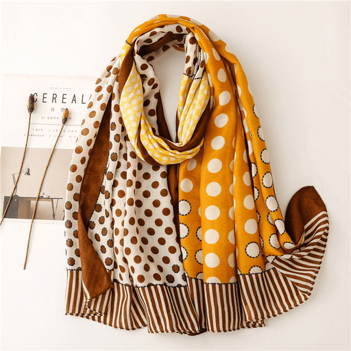 retro small dot dual-use scarf - MRSLM