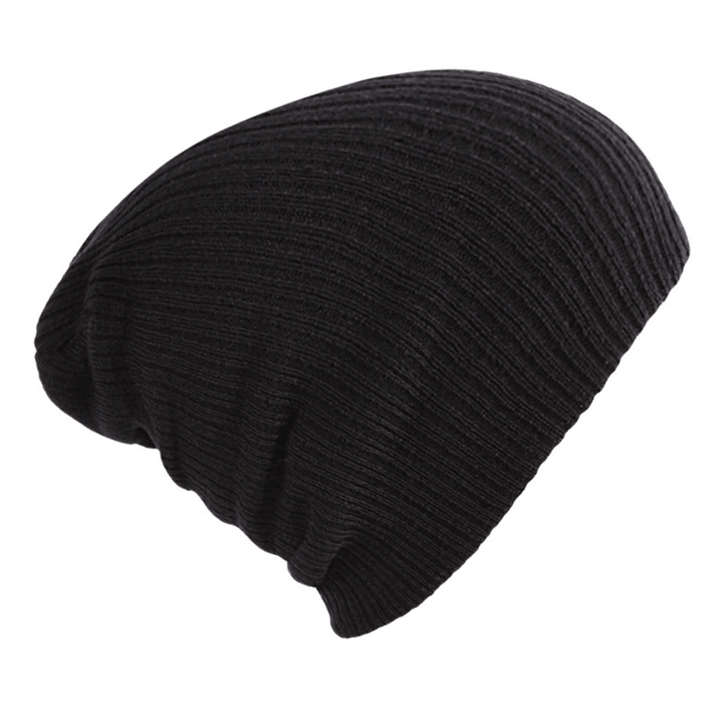solid color striped wool hat - MRSLM