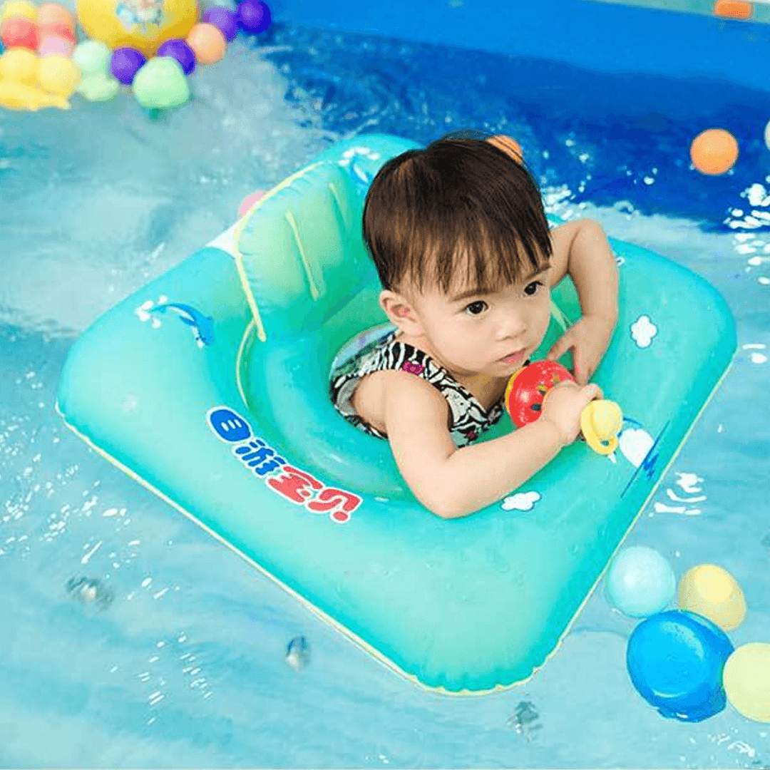 Baby Inflatable Swimming Pool Floats Swim Ride Rings Safety Chair Raft Beach Toy - MRSLM