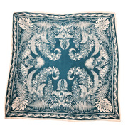women's small square floral scarf, view 3 - MRSLM