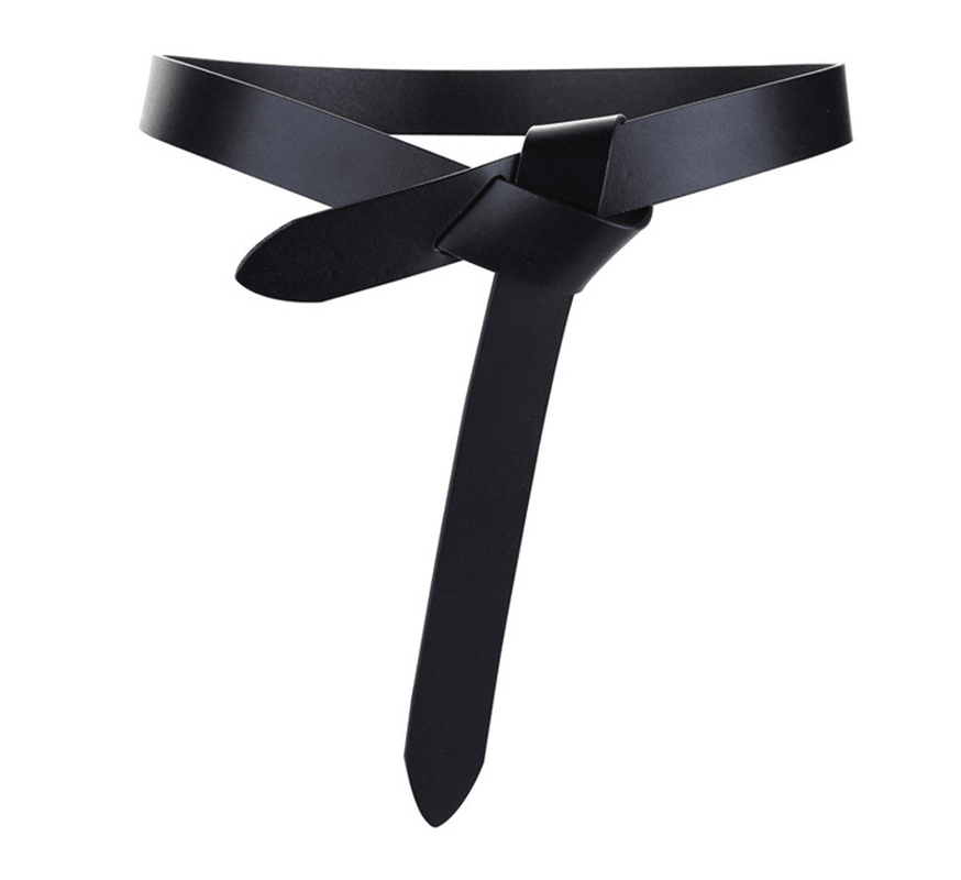 Knotted Decorative Leather Belt Fashion Matching Dress