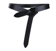 Unisex knotted cowhide leather belt, view 2 - MRSLM