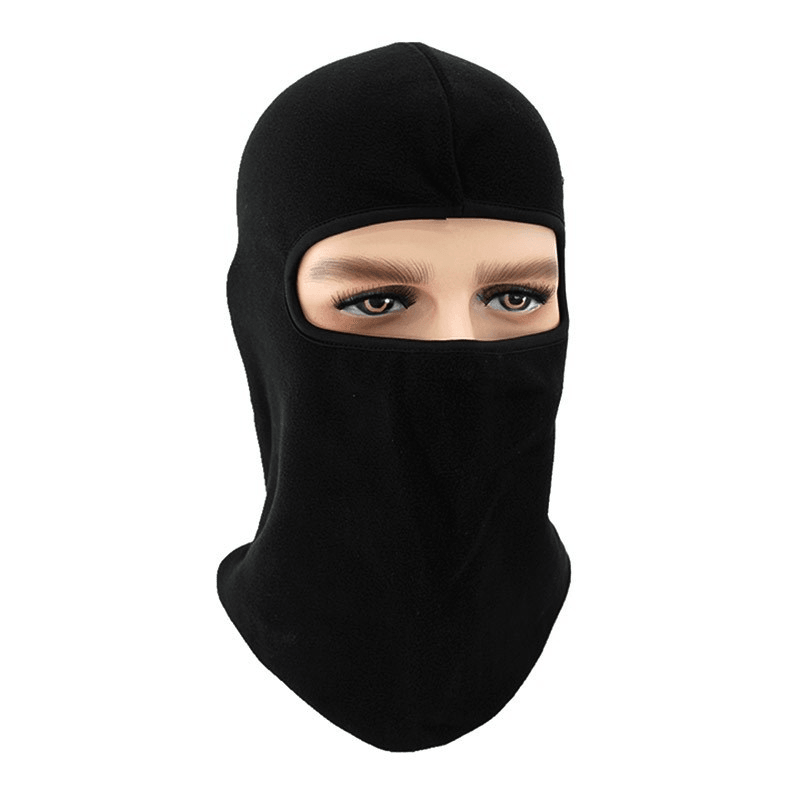 fleece neck hood bib, view 3 - MRSLM