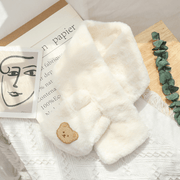 plush bear scarf, view 13 - MRSLM