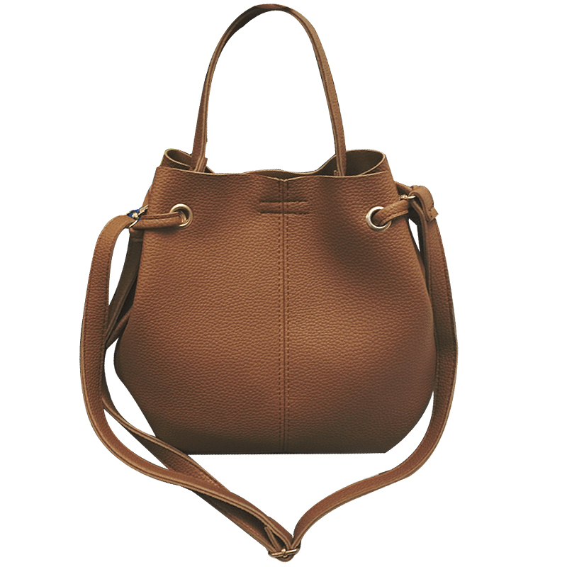 Two Piece Women PU Leather Tote Handbag Crossbody Bag and Clutch Wallet - MRSLM