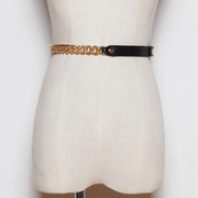 Women's PU leather waist chain belt, view 2 - MRSLM