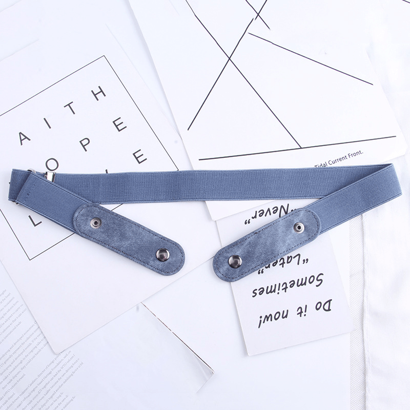 denim style elastic belt, view 5 - MRSLM