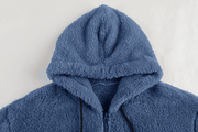 men's plush cardigan hooded jacket, view 6 - MRSLM