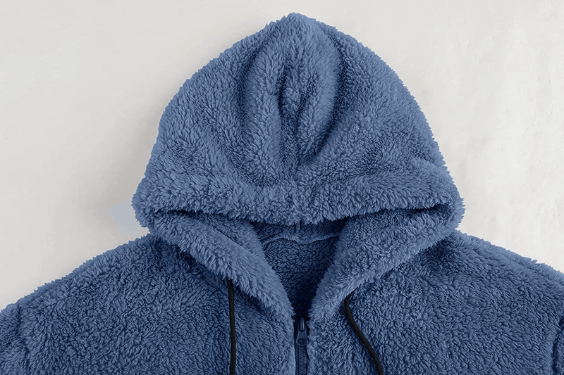 men's plush cardigan hooded jacket, view 6 - MRSLM