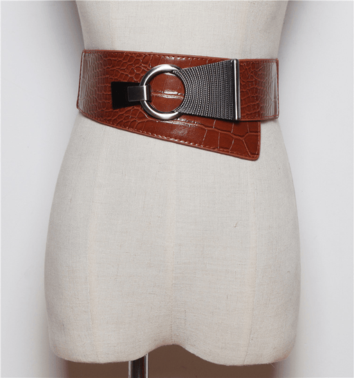 women's wide elastic waist belt, view 3 - MRSLM