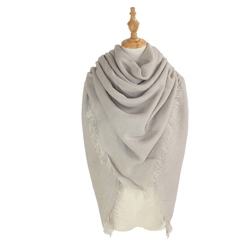 women's square grid scarf, view 5 - MRSLM